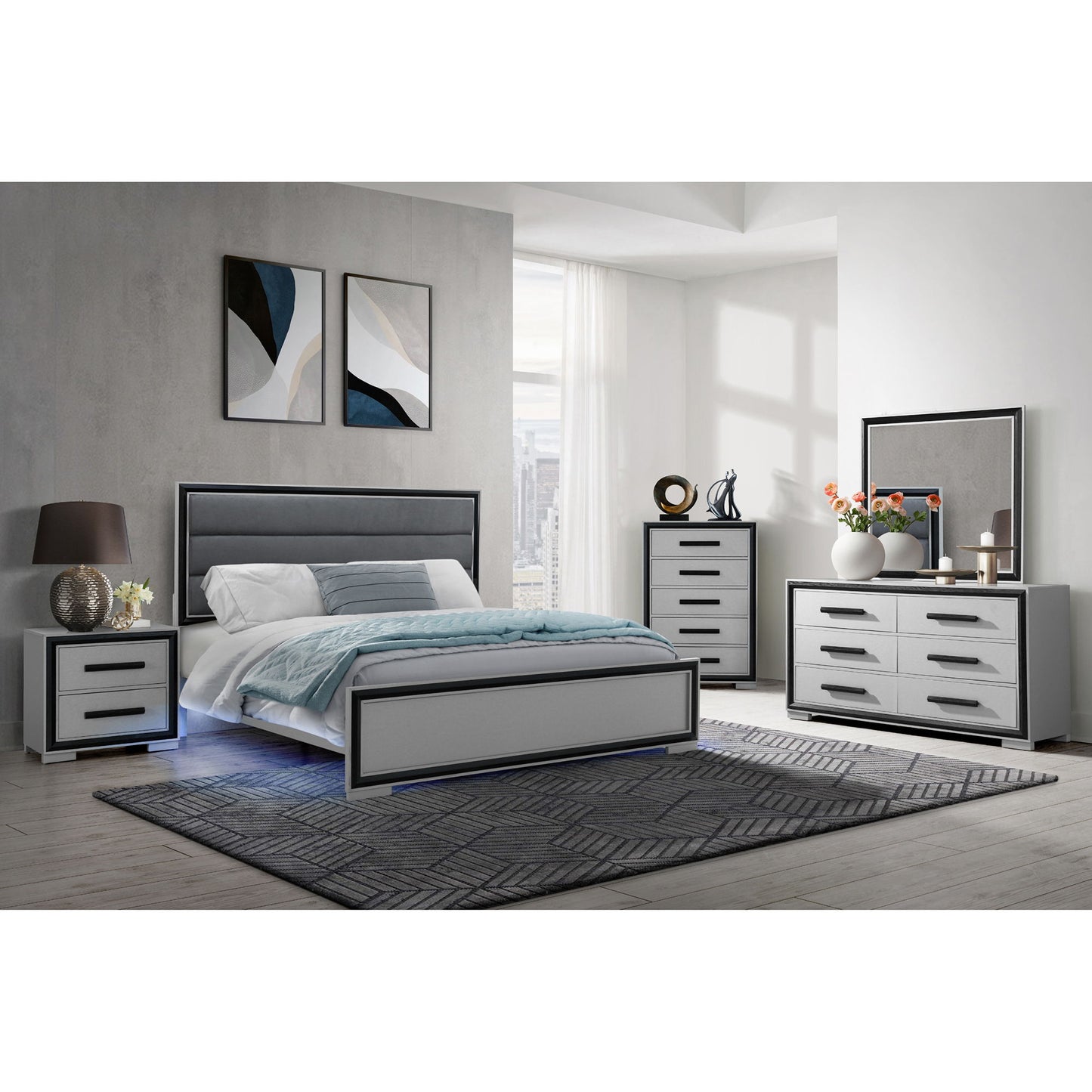 Adelaide - Bed With LED