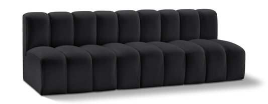 Arc - Faux Leather 3 Seats Modular Sofa
