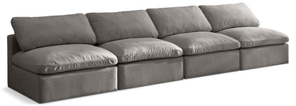 Plush - Modular Armless 4 Seat Sofa