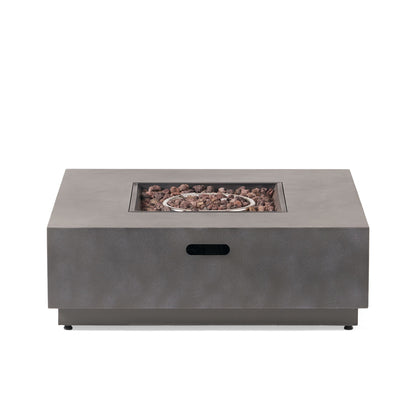 Modern Square Fire Pit With 50, 000 Btu