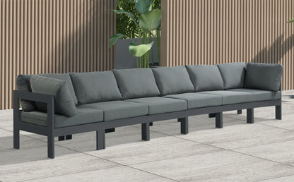 Nizuc - Outdoor Patio 6 Seat Modular Sofa With Gray Frame