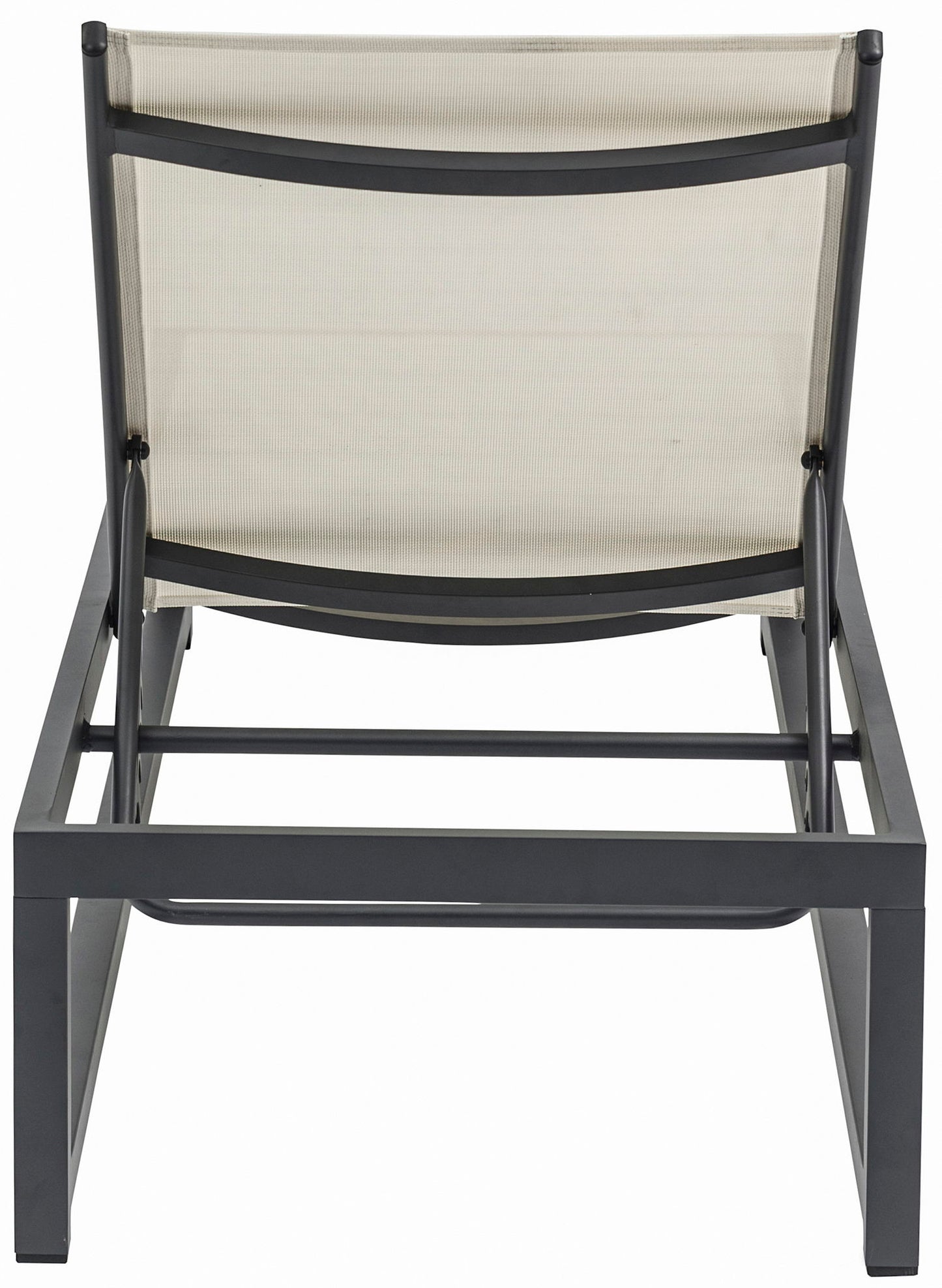 Maldives - Water Resistant Outdoor Patio Adjustable Sun Chaise Lounge Chair With Gray Base