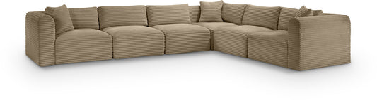 Shaggy - Fabric 6 Piece Modular Corner Sectional
