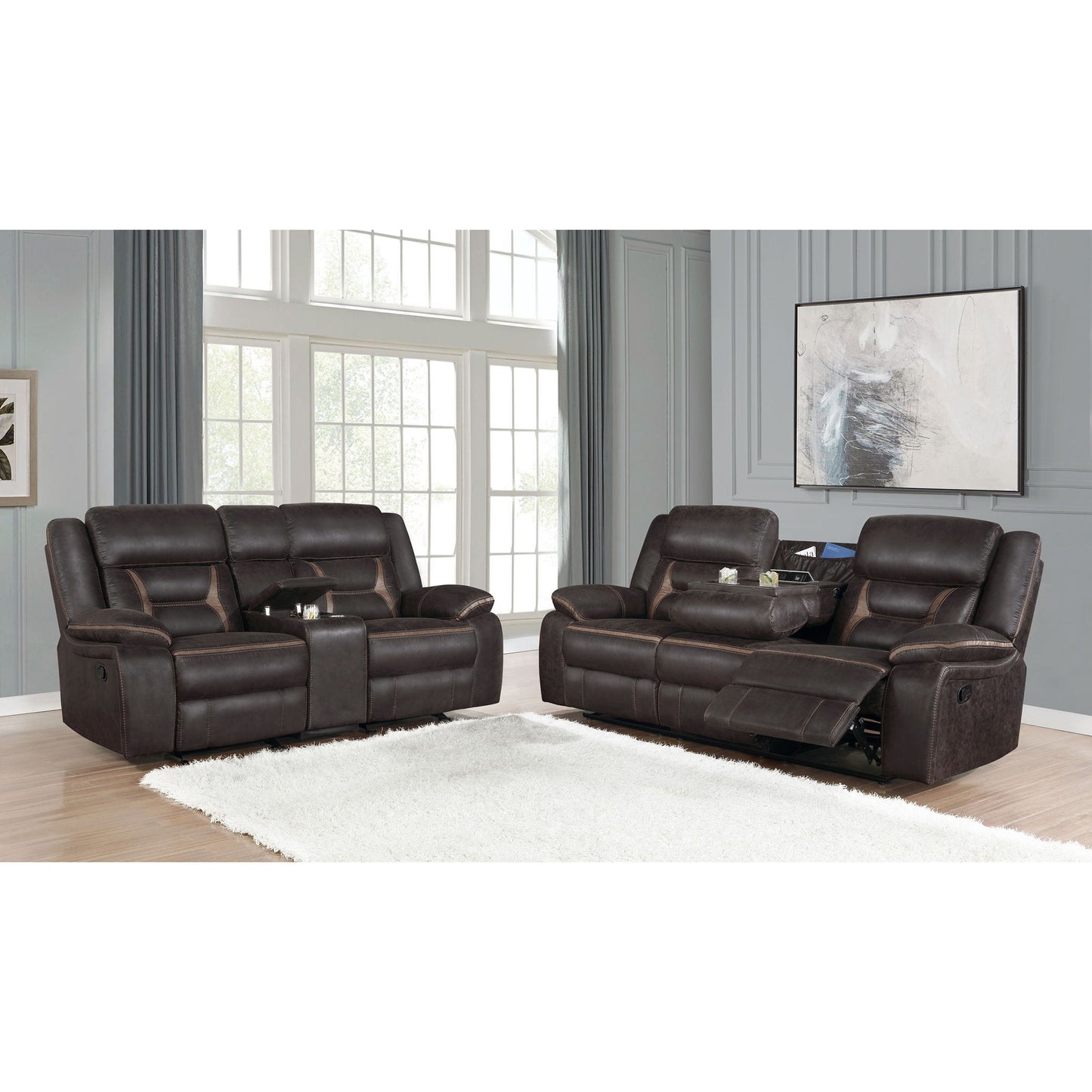 Brazelton - 2 Piece Pillow Top Arm Motion Living Room Set