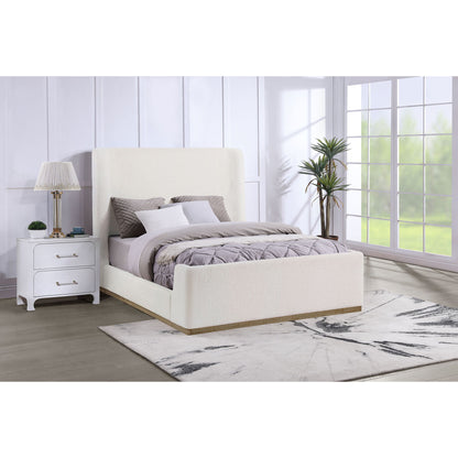 Vindra - Queen Sleigh Bed - Cream