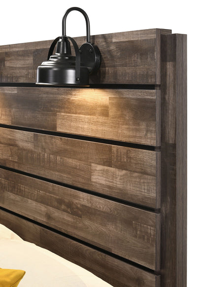 Carter - King Bed In One Box - Brown