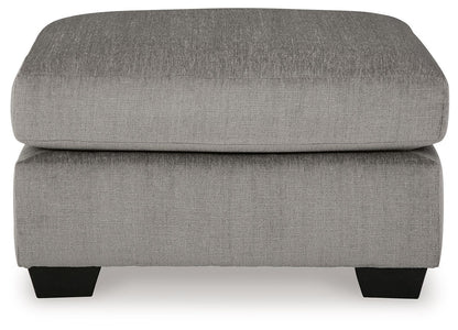 Lanelly - Oversized Accent Ottoman - Alloy