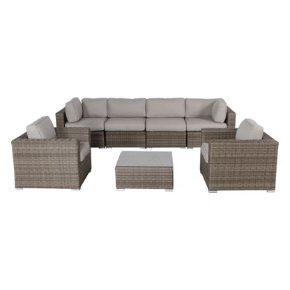 Stylish Entertainment Sectional Set, Outdoor Living