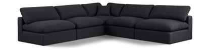 Comfy - 5 Piece Linen Modular Corner Armless Sectional