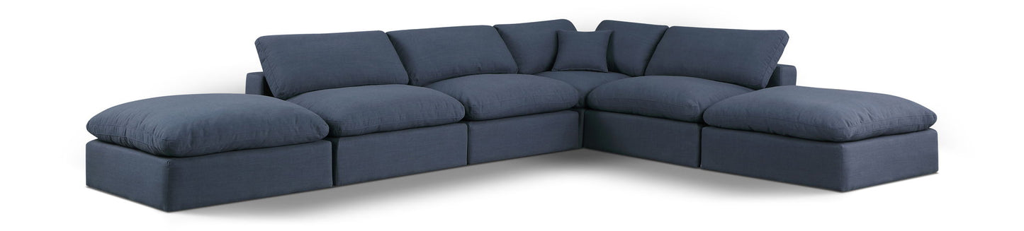 Comfy - 6 Piece Linen Modular Sectional