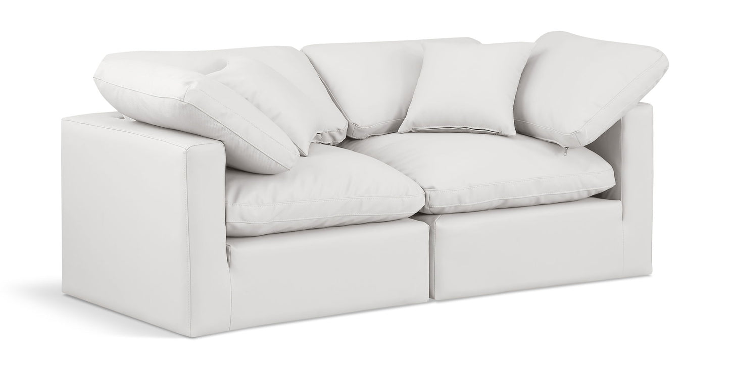 Indulge - Faux Leather 2 Seat Modular Sofa