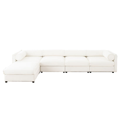 Contemporary Elegant Sofa With Storage And Ottoman