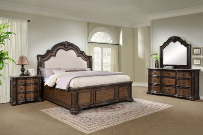 Ludwig - Queen 4 Piece Bedroom Set - Dark Brown