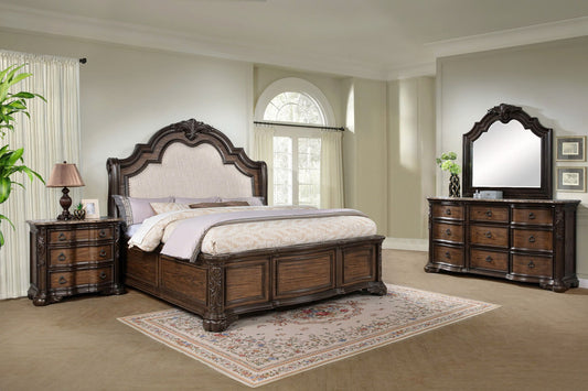 Ludwig - Queen 4 Piece Bedroom Set - Dark Brown