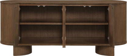 Caldra - Oak Veneer And Solid Wood Sideboard / Buffet
