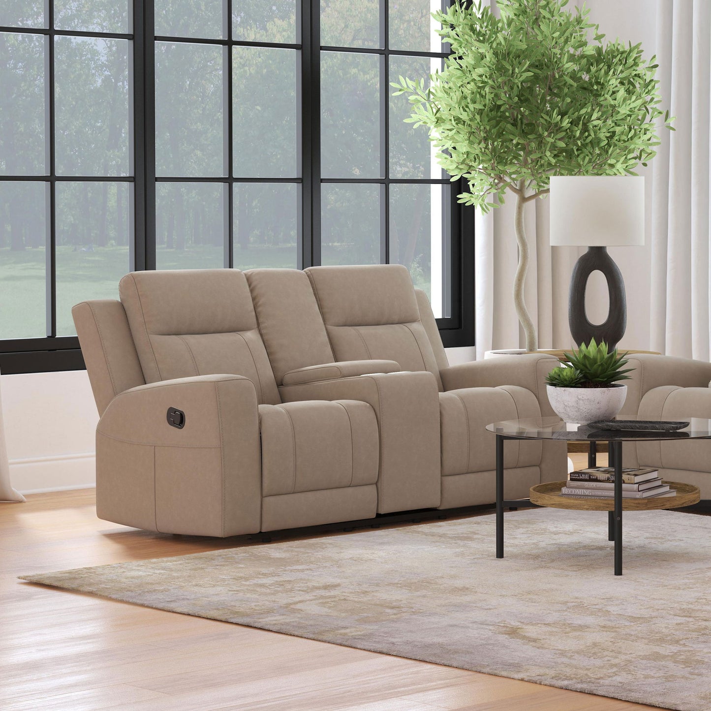 Slater - Reclining Loveseat With Manual Levers
