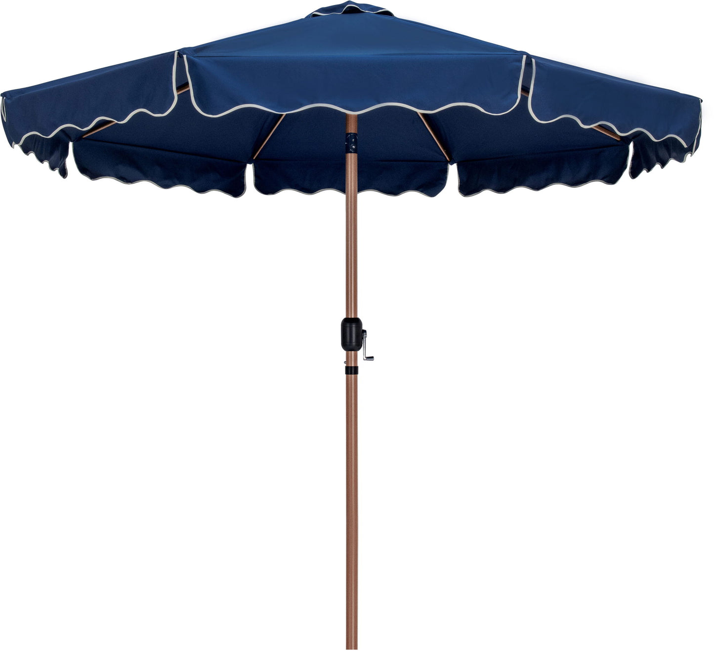 Amalfi - Aluminum Patio Umbrella - Black Base / Light Brown Pole