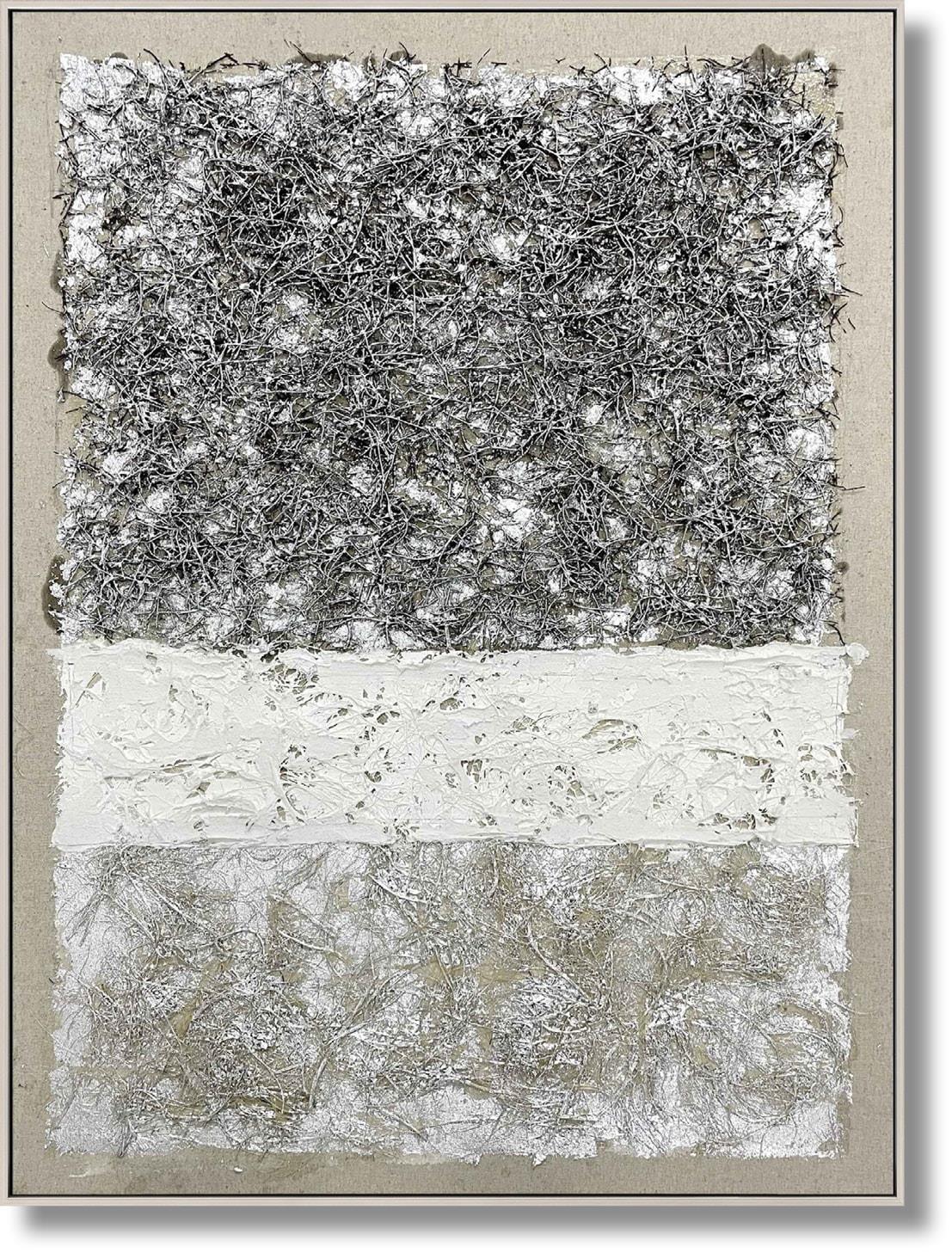 Tundra Texture Layers - 36" x 48" Framed Wall Art