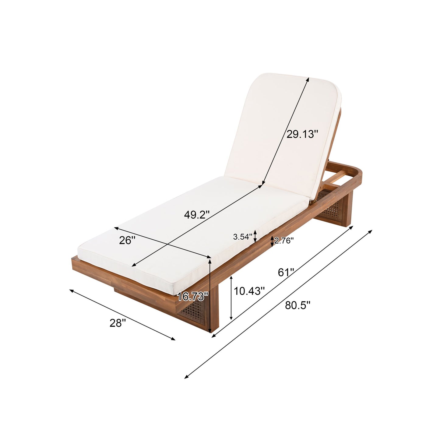 Outdoor Lounge Chair With Frame