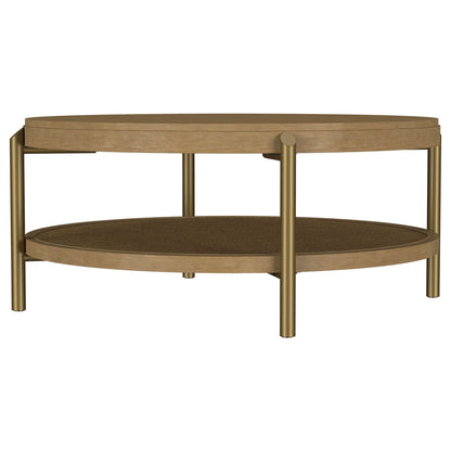 Benson - Round Table With Storage Shelf