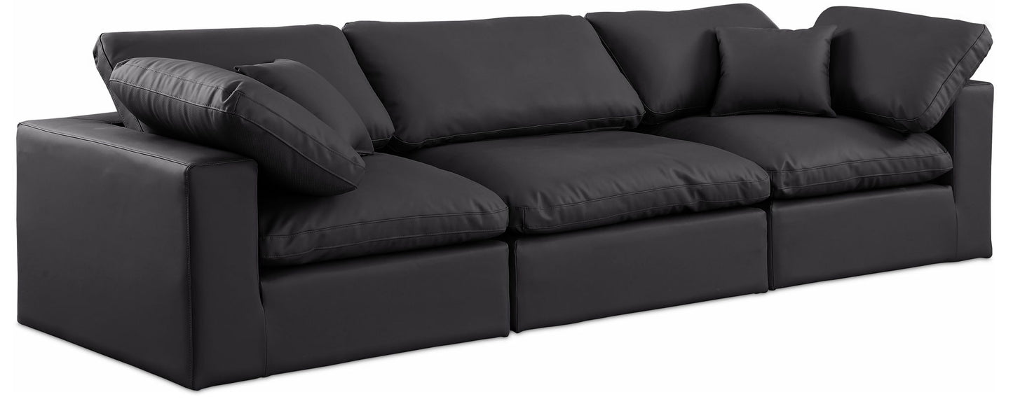 Comfy - Faux Leather Modular Sofa 3 Seats