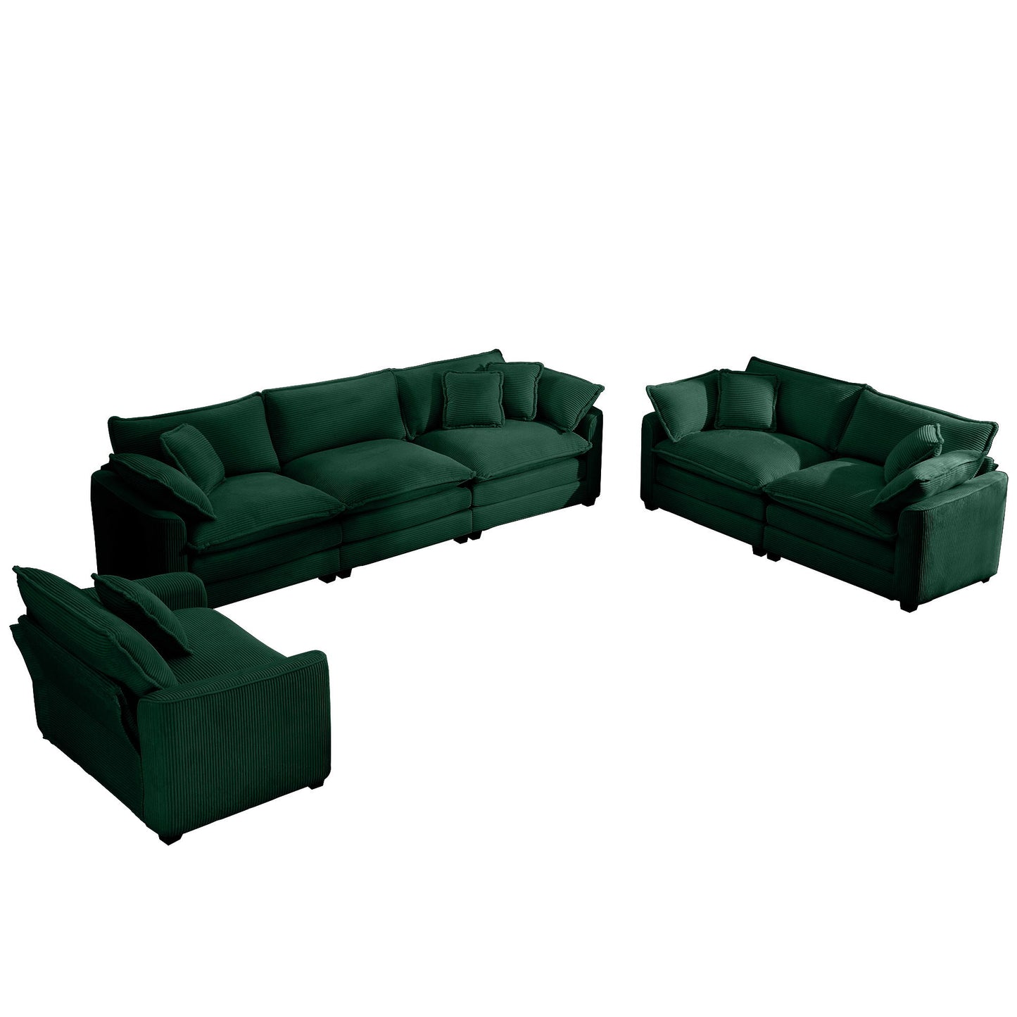 Elegant Oversized Sectional Sofa Set With Deep Seats And Flexible Layout