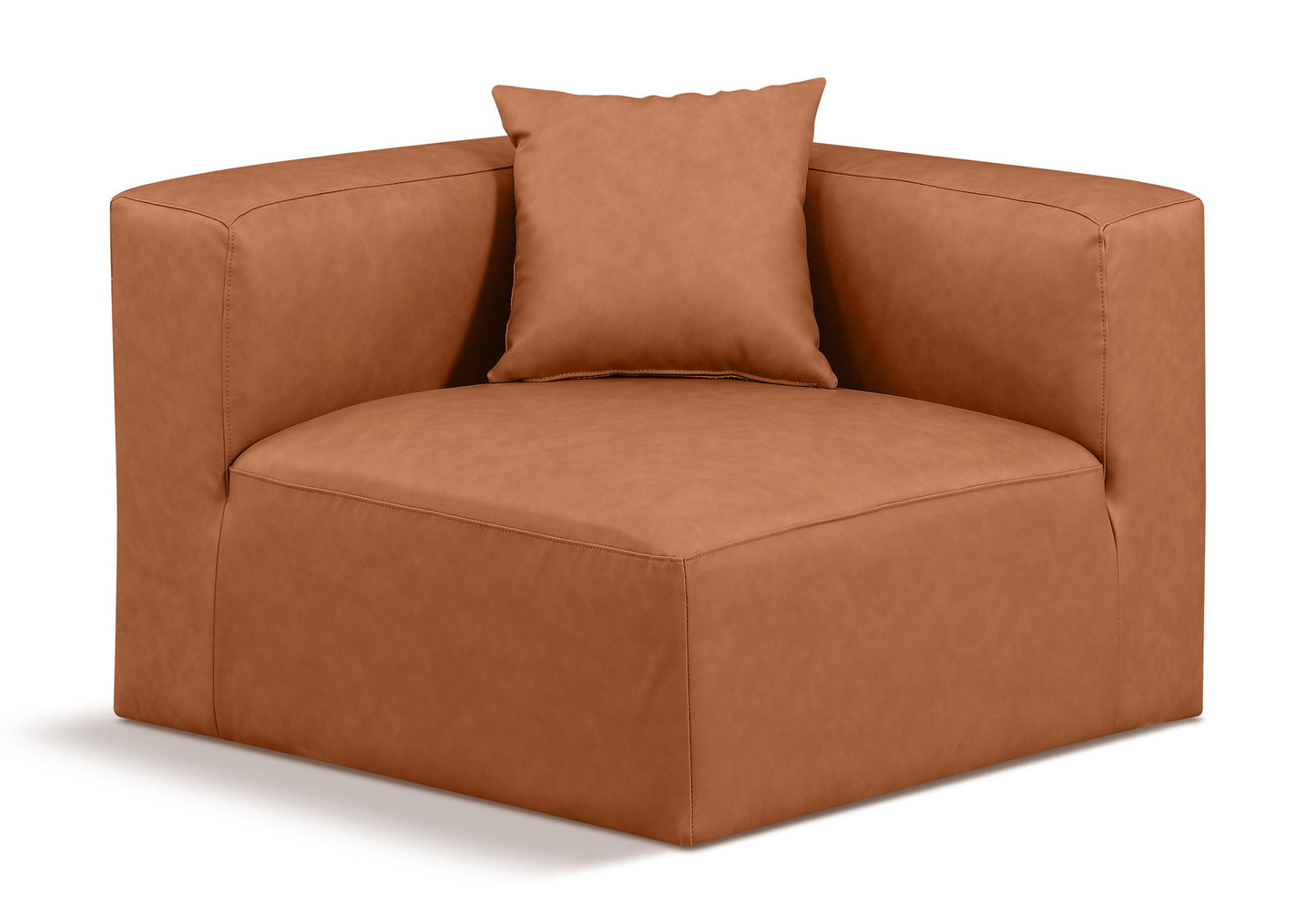 Cube - Corner Chair - Cognac