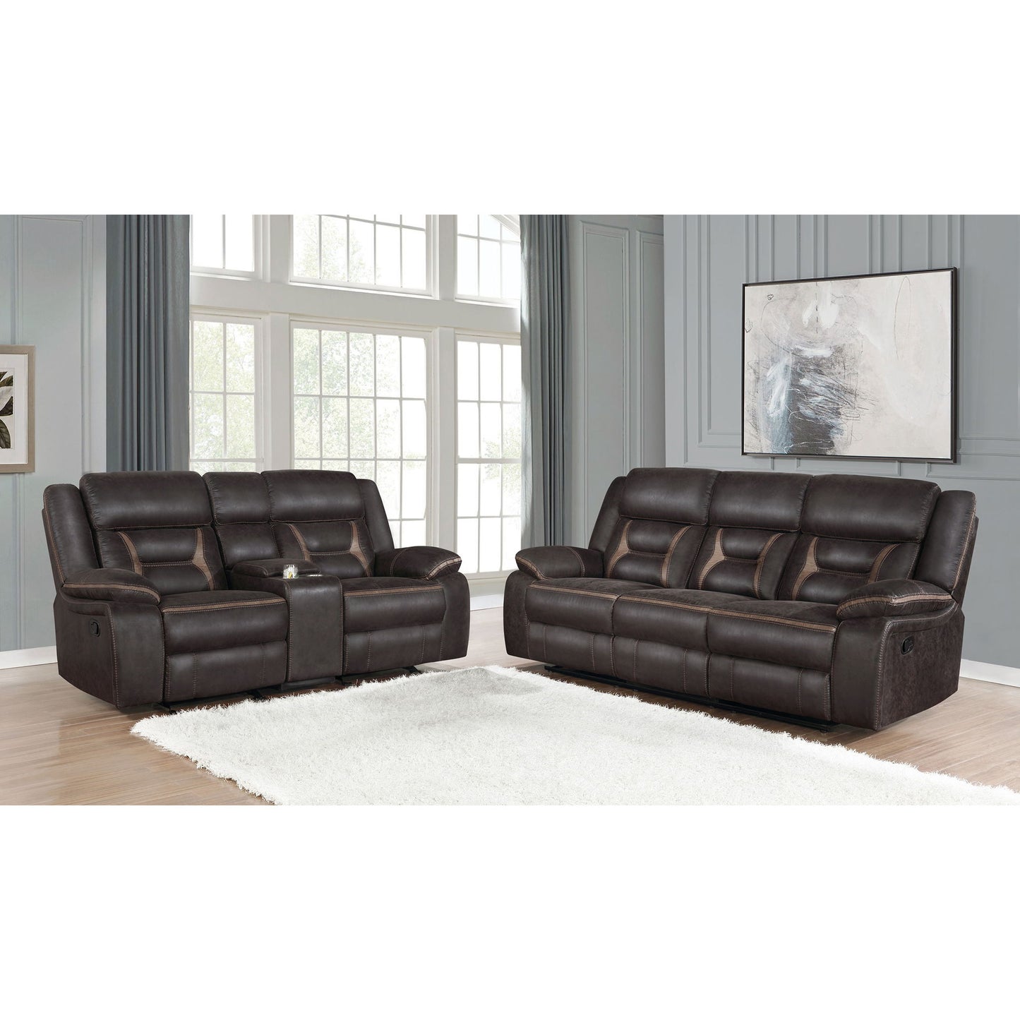 Brazelton - 2 Piece Pillow Top Arm Motion Living Room Set