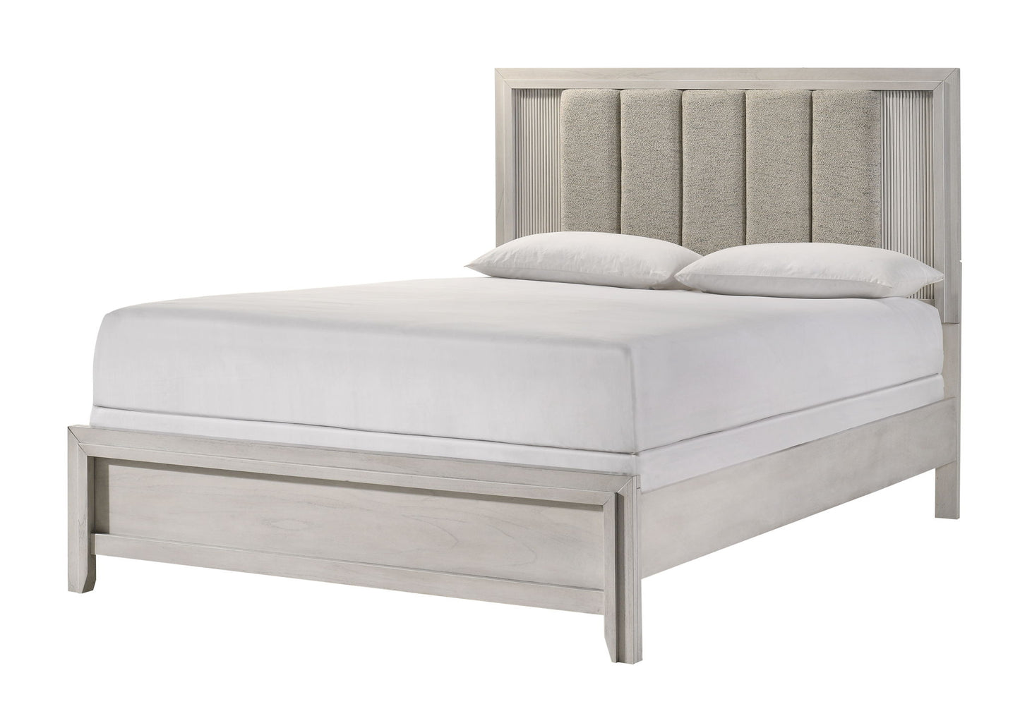 Carlton - King 5 Piece Bedroom Set - White Mist