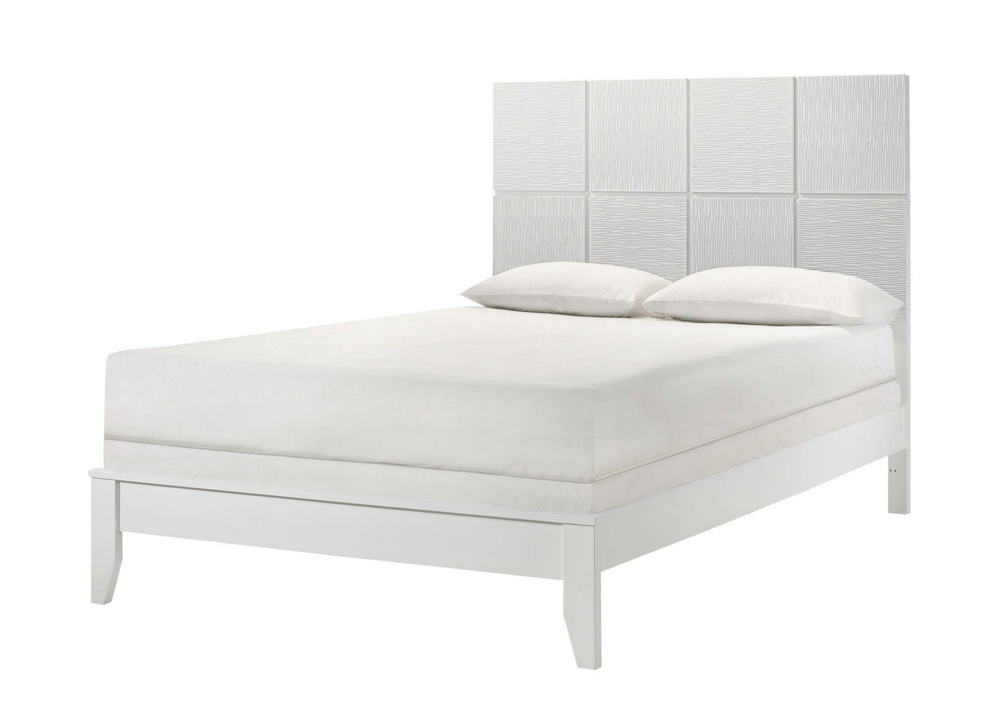 Denker - King Bed - White