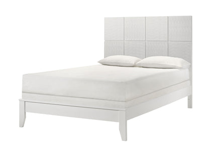 Denker - King Bed - White
