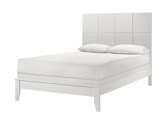 Denker - King Bed - White