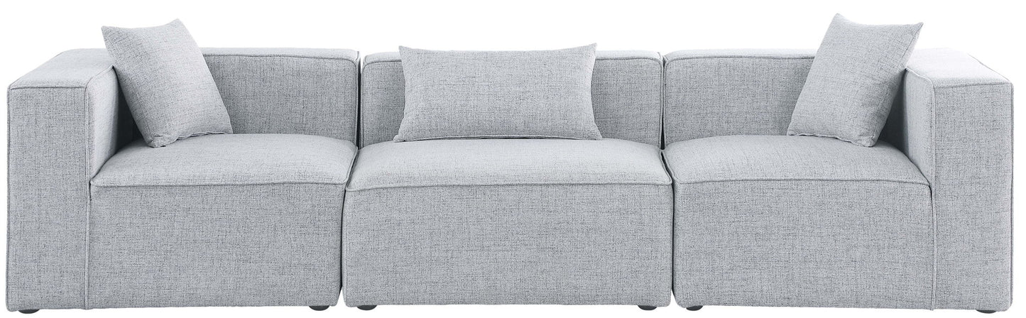Cube - Linen Modular 3 Seat Sofa