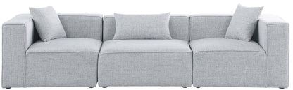 Cube - Linen Modular 3 Seat Sofa
