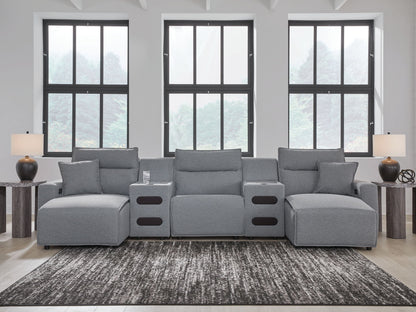 ModMax II - Salt And Pepper - Reclining Sectional