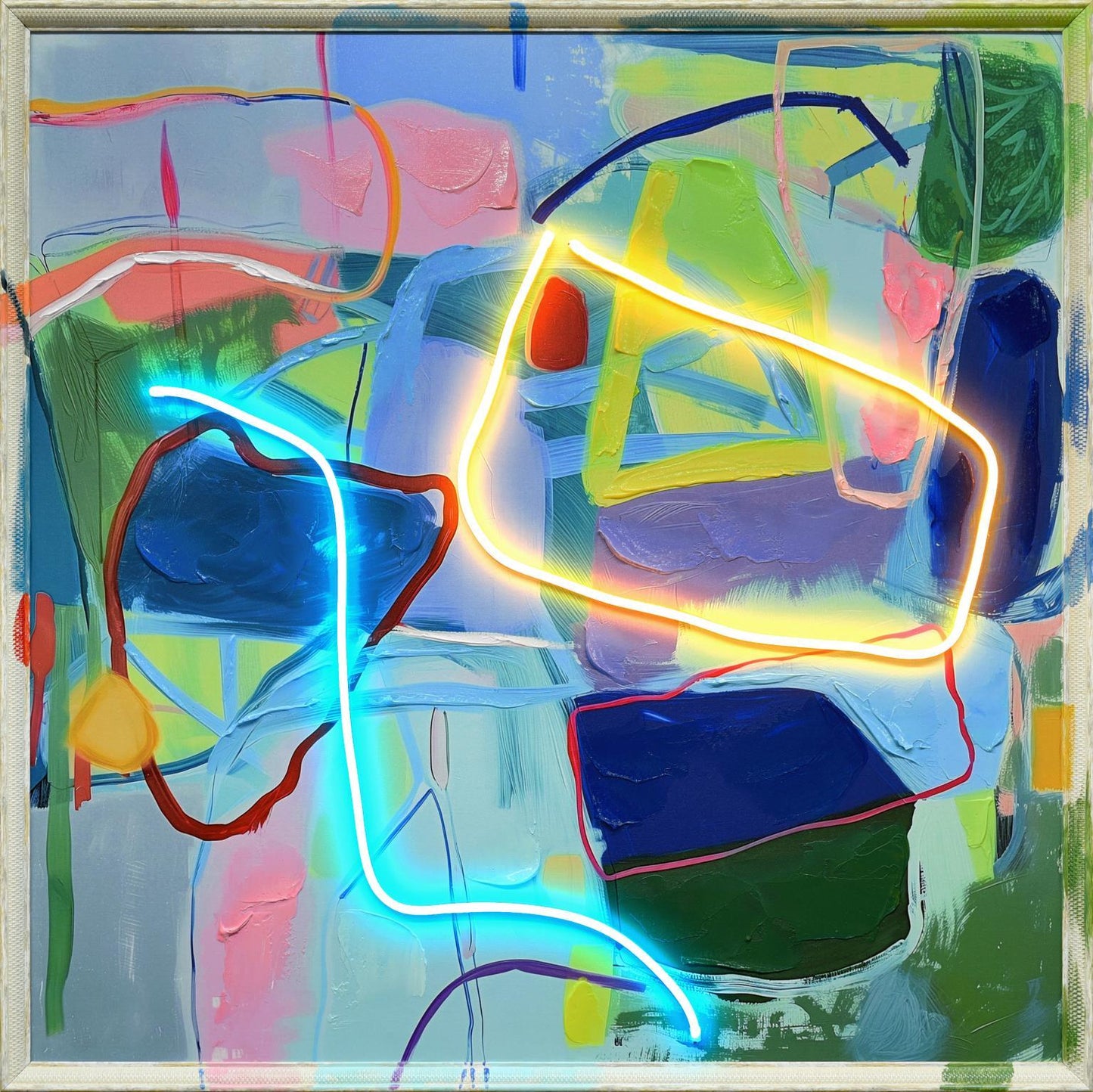 Luminous Flux - 33" x 33" Framed Wall Art