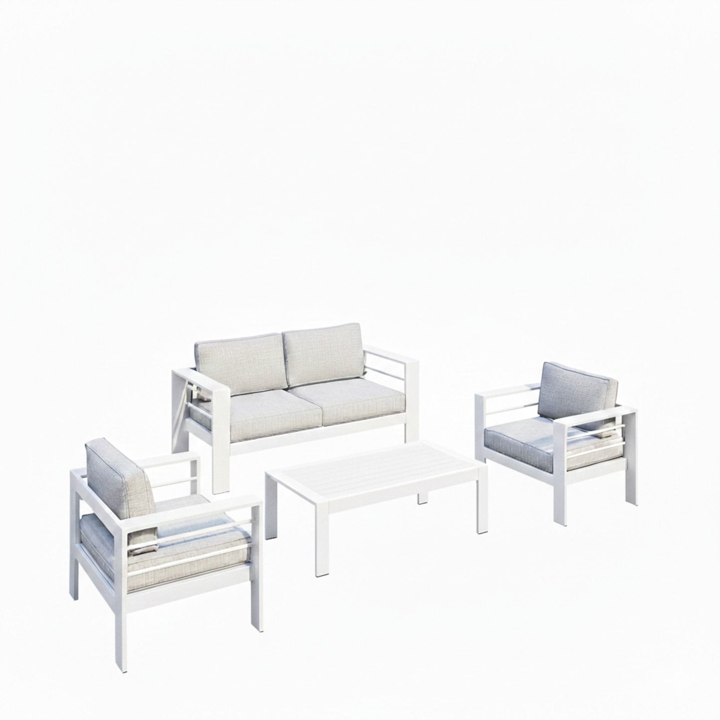 Outdoor Patio Set With All-Weather Thick Cushions