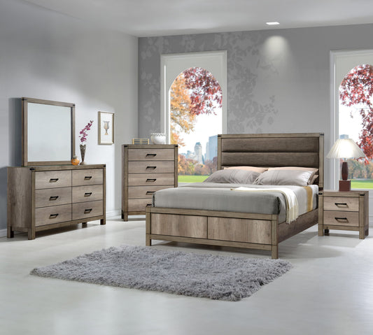 Matteo - Queen 5 Piece Bedroom Set - Brown