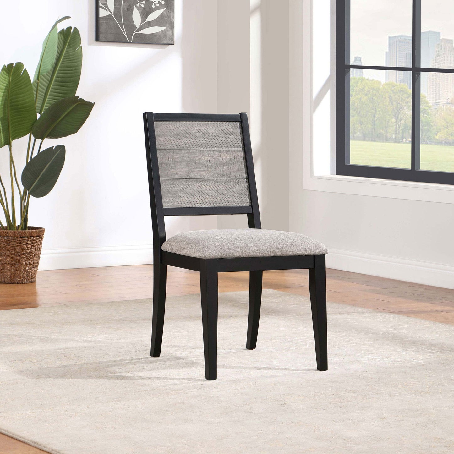 Dutchie - Upholstered Dining Side Chair (Set of 2) - Black
