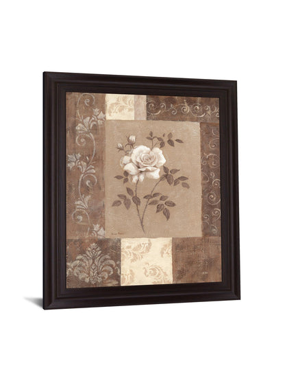 Sepia Rose Elegance - 28" x 34" Framed Wall Art