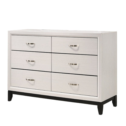Contemporary 6 Drawer Dresser With Handles