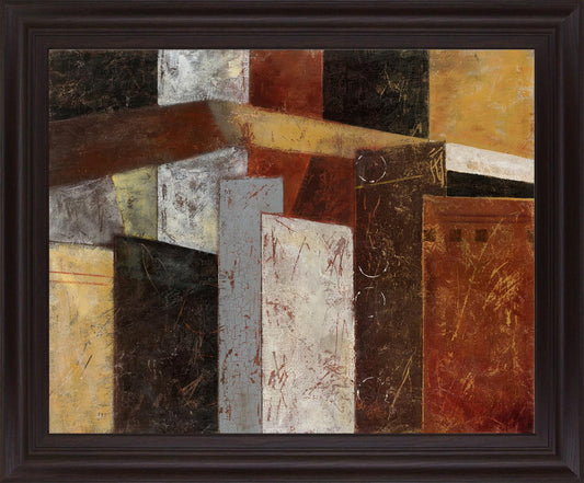 Rustic Geometry - 28" x 34" Framed Wall Art
