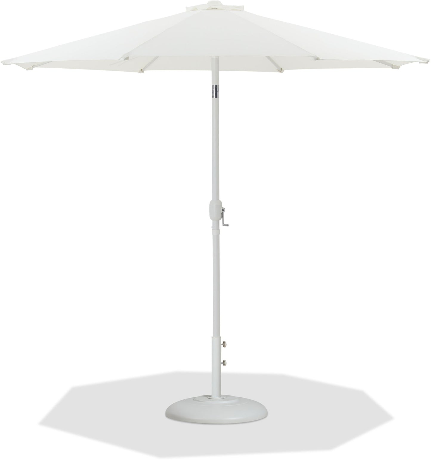 Fiji - Aluminum Patio Umbrella With Round White Base