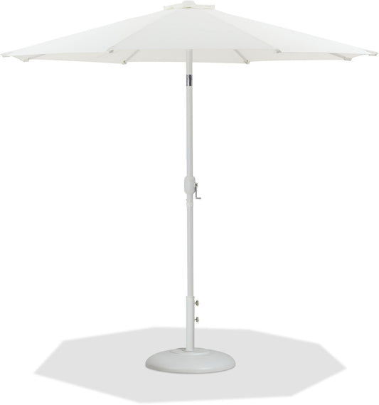 Fiji - Aluminum Patio Umbrella With Round White Base