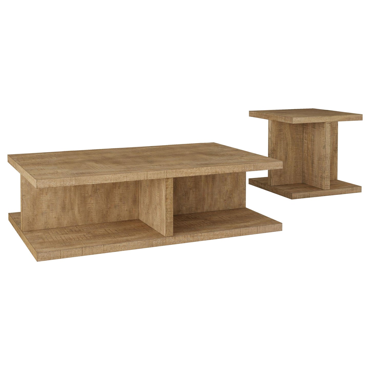 Metron - 2 Piece Coffee Table Set - Mango Color