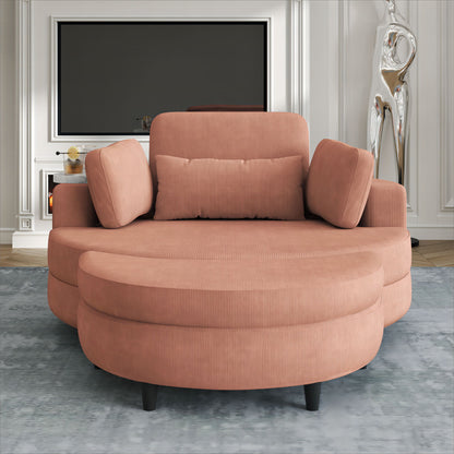 Sofa With Two Throw Pillows And A Waist Pillow With An Extra Tray For Comfortable Seating In Small Apartment Bedrooms