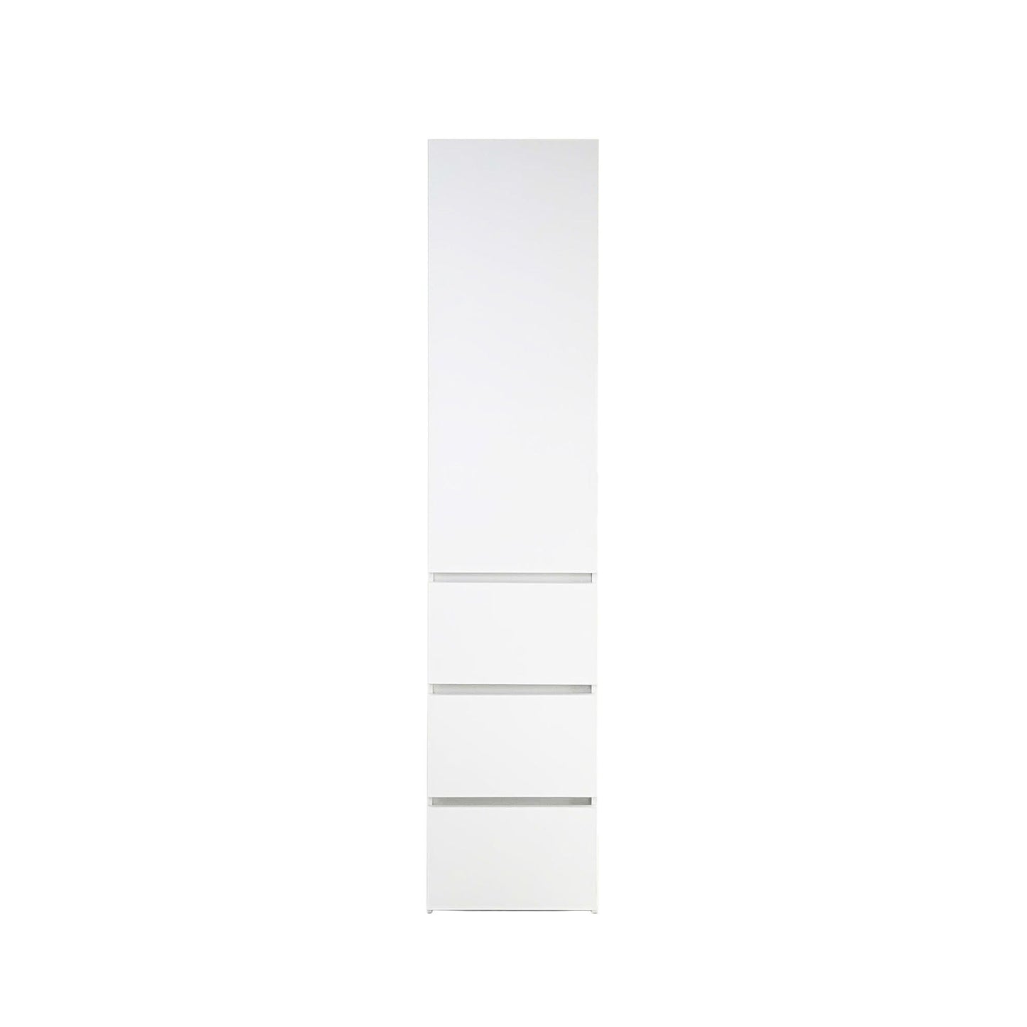 Elise - Slim Modular Closet Cabinet With Drawers - White