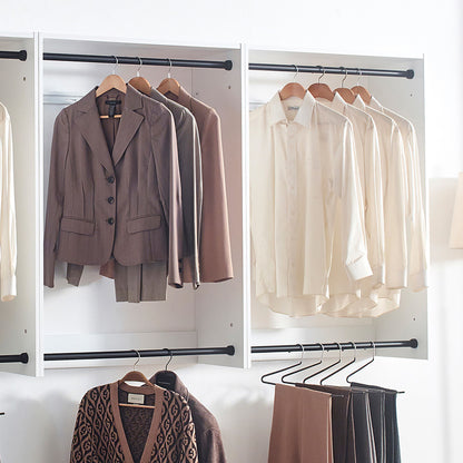 Devi - Wall Mounted Wood Closet System, Modular Units