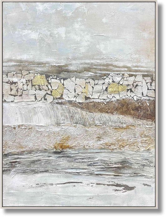 Whispered Stone Ridge - 36" x 48" Framed Wall Art