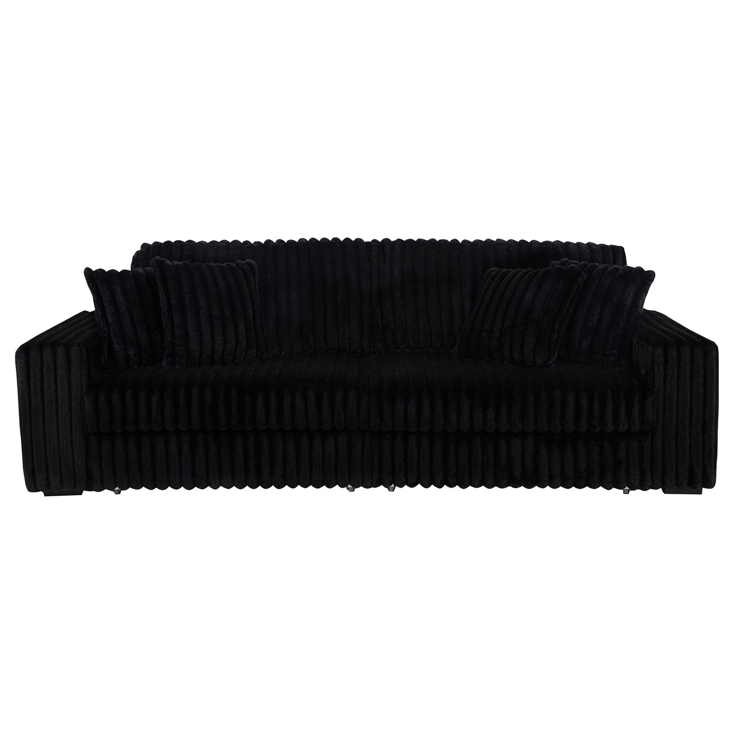 Clifford - Upholstered Dual Power Chaise Sofa - Black